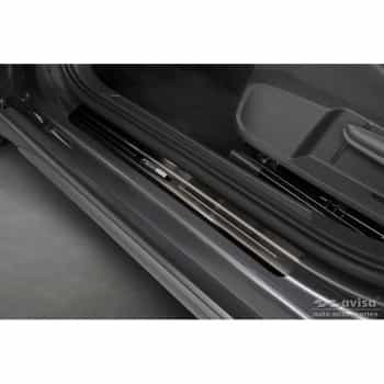 Black stainless steel Door sills suitable for Volkswagen Taigo 2021- 'Exclusive Edition' - 4 pieces