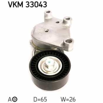 Tensioner Pulley, v-ribbed belt VKM 33043 SKF