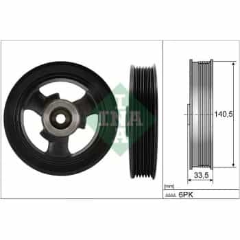 Belt pulley, crankshaft