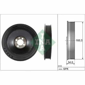 Belt pulley, crankshaft