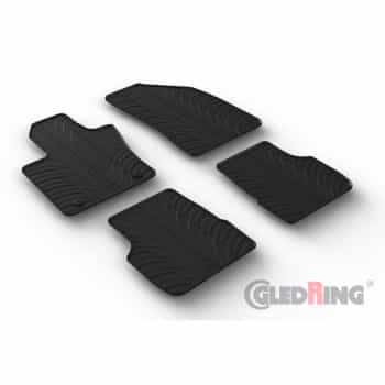 Rubber mats suitable for Alfa Romeo Tonale 2022- (T profile 4-part + mounting clips)