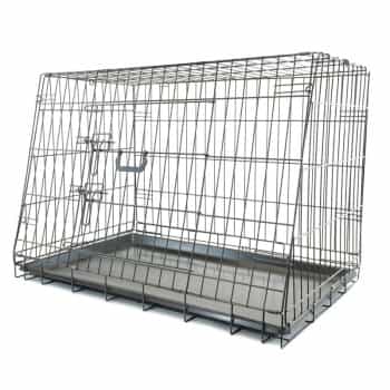Foldable Angled Dog Crate - Medium - 76x56x54cm