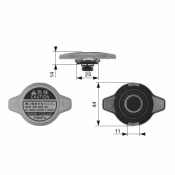 Sealing Cap, radiator RC134 Gates