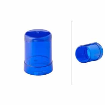 Lens, rotating beacon