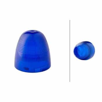 Lens, rotating beacon