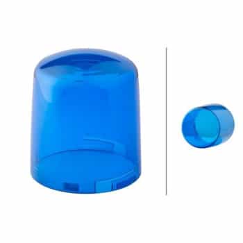 Lens, rotating beacon