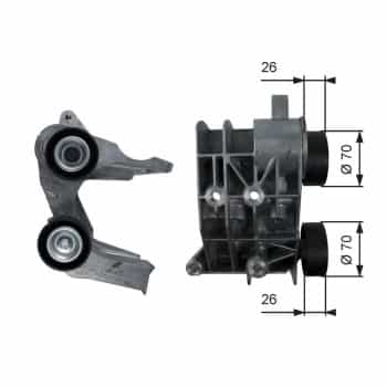 Tensioner Pulley, v-ribbed belt DriveAlign® T36107 Gates