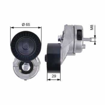 Tensioner Pulley, v-ribbed belt DriveAlign® T38356 Gates