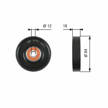 Tensioner Pulley, v-ribbed belt DriveAlign® T39177 Gates