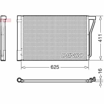 Condenser, air conditioner DCN05022 Denso