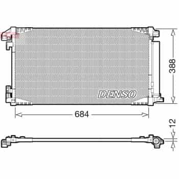 Condenser, air conditioner DCN50119 Denso