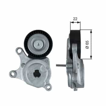 Tensioner Pulley, v-ribbed belt DriveAlign® T39372 Gates