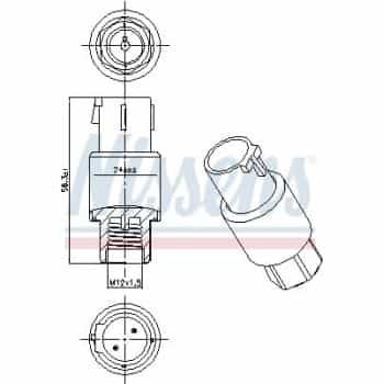 Pressure switch, air conditioning