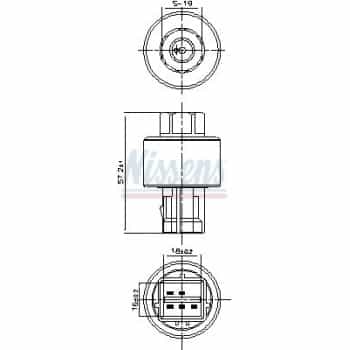 Pressure switch, air conditioning