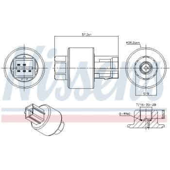 Pressure switch, air conditioning