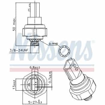 Pressure switch, air conditioning