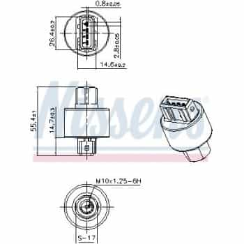 Pressure switch, air conditioning