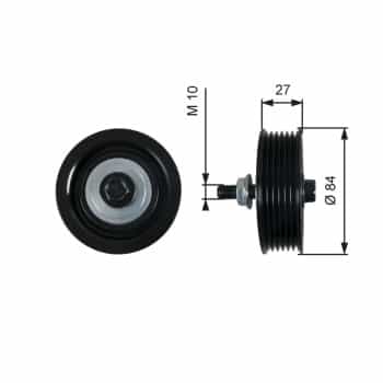 Deflection/Guide Pulley, v-ribbed belt DriveAlign® T36602 Gates