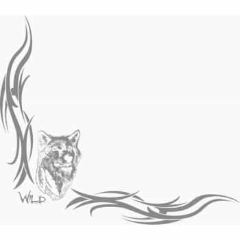 Car Tattoo Sticker Wolf - 46x55cm - 2pcs Left & Right side