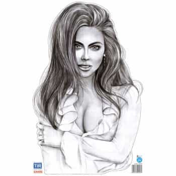 Car Tattoo Sticker Alice girl - 30.4x47.6cm