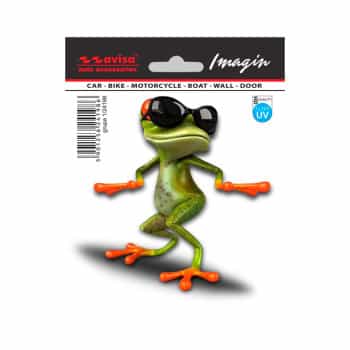 Car Tattoo Sticker Frog Sunglasses - 11x11cm