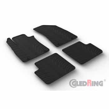 Rubber mats suitable for MG ZS 2017- excl. EV (automatic) (T profile 4-part)
