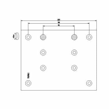 Brake lining set, drum brake