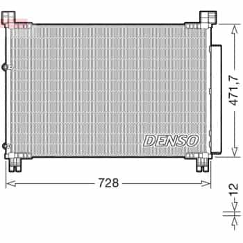 Condenser, air conditioner DCN51015 Denso