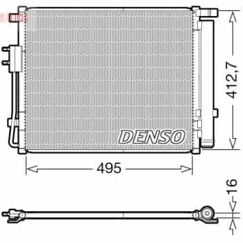 Condenser, air conditioner DCN41012 Denso