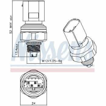 Pressure switch, air conditioning