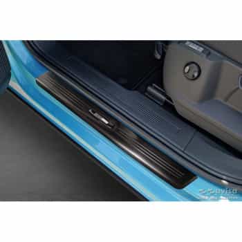 Black stainless steel door sills suitable for Ford Tourneo Connect III 2022- 'Exclusive Edition' - 2-piece