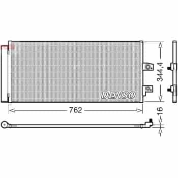Condenser, air conditioner DCN33016 Denso