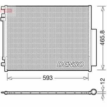 Condenser, air conditioner DCN01005 Denso