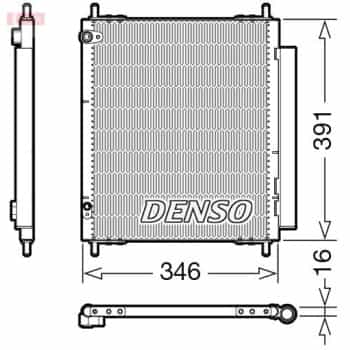 Condenser, air conditioner DCN07003 Denso