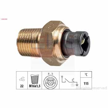 Temperature Switch, coolant warning lamp Made in Italy - OE Equivalent 1.840.000 EPS Facet