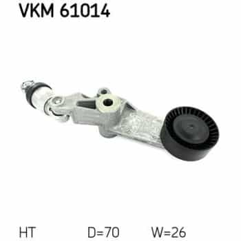Tensioner Pulley, v-ribbed belt VKM 61014 SKF