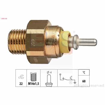 Temperature Switch, coolant warning lamp Made in Italy - OE Equivalent 1.840.120 EPS Facet