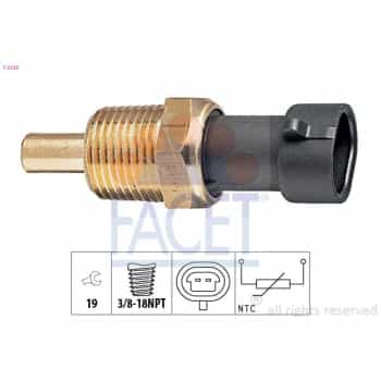 Sensor, oil temperature Made in Italy - OE Equivalent 7.3129 Facet