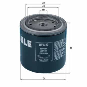Coolant Filter WFC 20 Mahle