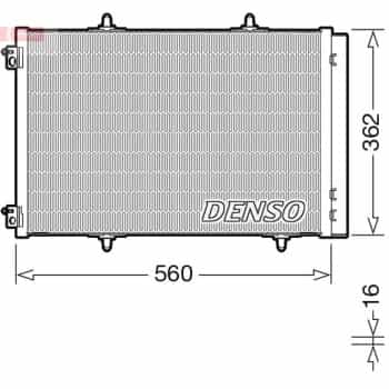 Condenser, air conditioner DCN07061 Denso