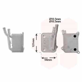 Oil cooler, engine oil 03013717 International Radiators