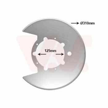 Cover plate, brake disc