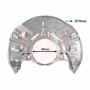 Cover plate, brake disc