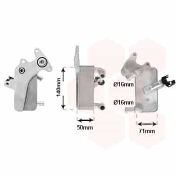 Oil cooler, automatic transmission 58013732 International Radiators