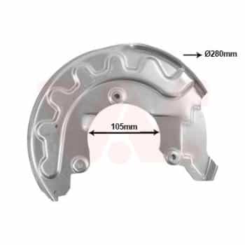 Cover plate, brake disc