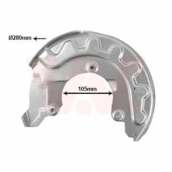 Cover plate, brake disc
