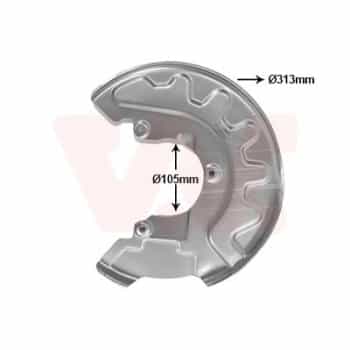 Cover plate, brake disc