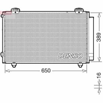Condenser, air conditioner DCN50023 Denso