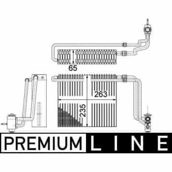 Evaporator, air conditioning BEHR *** PREMIUM LINE ***