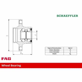 Wheel bearing set 713 6266 30 FAG